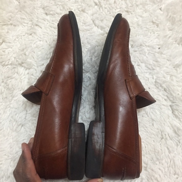 Johnston & Murphy Sheep Skin Leather Loafers - Picture 5 of 8